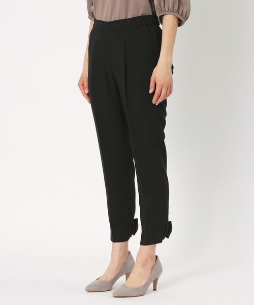 TO BE CHIC（トゥー ビー シック）の「バックリボン レギパン（レギンス/スパッツ・レディース・ブラック・40/38/42）」の2枚目の写真