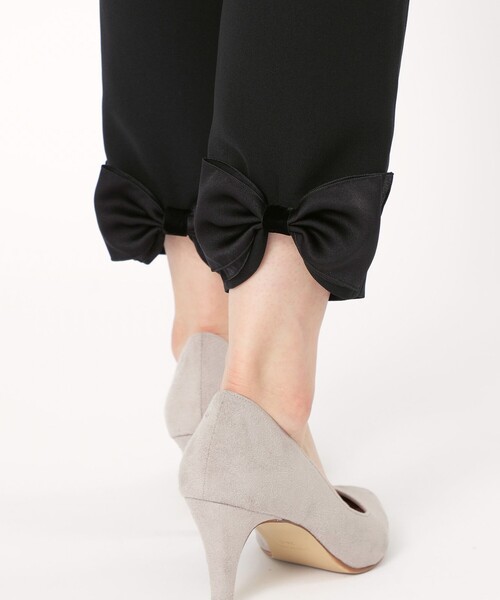 TO BE CHIC（トゥー ビー シック）の「バックリボン レギパン（レギンス/スパッツ・レディース・ブラック・40/38/42）」の10枚目の写真