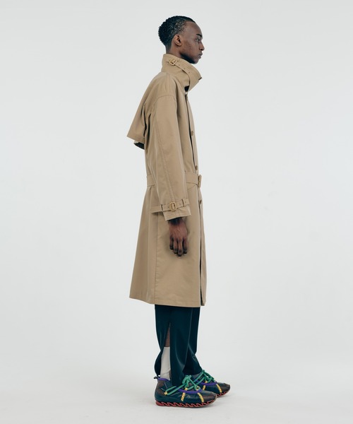 Iroquois（イロコイ）の「T/C CHAMBRAY OVER COAT（トレンチコート・メンズ・カーキ/ベージュ/ブラック・1/3/2）」の11枚目の写真