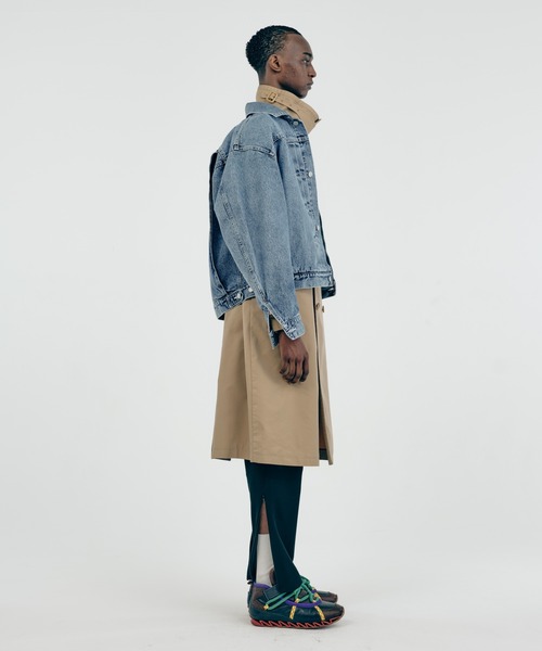 Iroquois（イロコイ）の「T/C CHAMBRAY OVER COAT（トレンチコート・メンズ・カーキ/ベージュ/ブラック・1/3/2）」の16枚目の写真