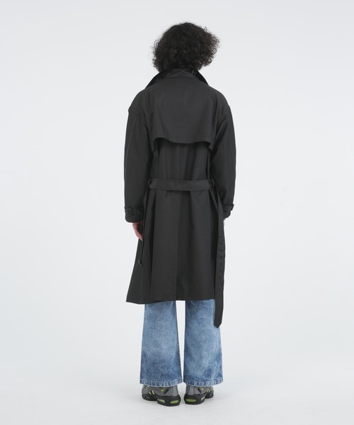 Iroquois（イロコイ）の「T/C CHAMBRAY OVER COAT（トレンチコート・メンズ・カーキ/ベージュ/ブラック・1/3/2）」の7枚目の写真