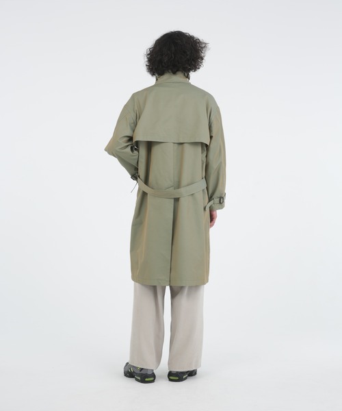 Iroquois（イロコイ）の「T/C CHAMBRAY OVER COAT（トレンチコート・メンズ・カーキ/ベージュ/ブラック・1/3/2）」の20枚目の写真