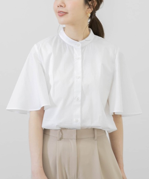 「URBAN RESEARCH Sonny Label」 長袖ブラウス FREE ホワイト レディース URBAN RESEARCH Sonny Label ブラウス シャツ エアリーコットン