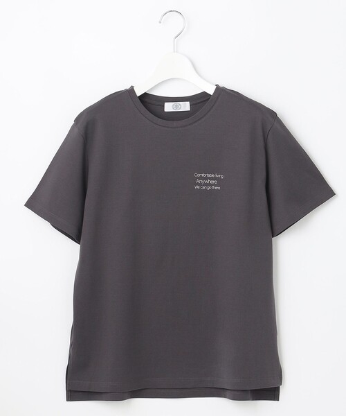 J.PRESS(ジェイプレス)の「プリント ロゴ Tシャツ(Tシャツ/カットソー・レディース・ピンク系/ネイビー系1/ホワイト系/グレー系/ライトグリーン系・T15/T13)」の13枚目の写真
