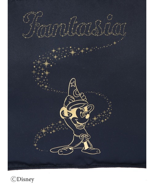 Maison de FLEUR(メゾンドフルール)の「FANTASIA Mickey/サテンスクエアバッグ(トートバッグ・レディース・ネイビー・FREE)」の4枚目の写真