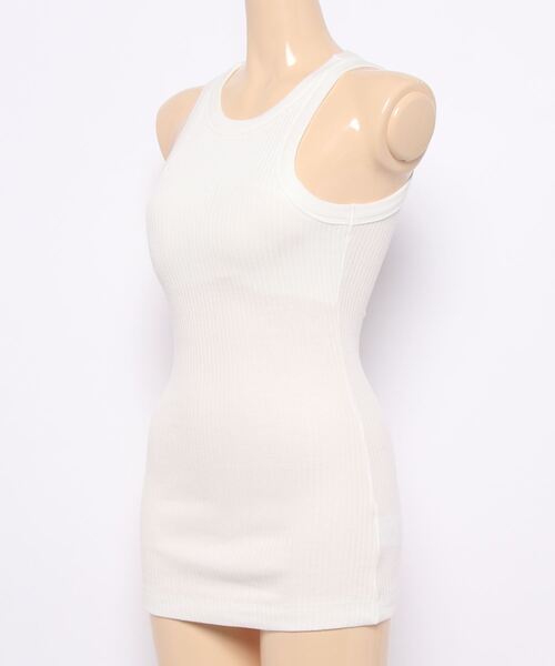 RANDEBOO（ランデブー）の「Cotton halter neck（タンクトップ・レディース・ホワイト/ブラック・FREE）」の7枚目の写真