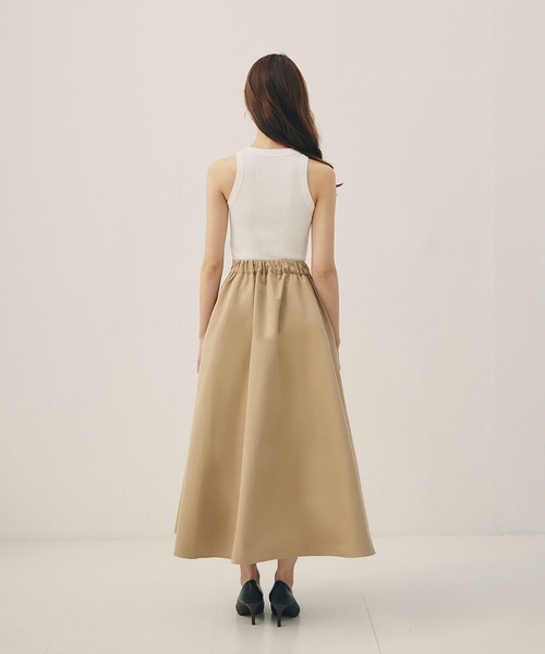 RANDEBOO（ランデブー）の「Cotton halter neck（タンクトップ・レディース・ホワイト/ブラック・FREE）」の4枚目の写真