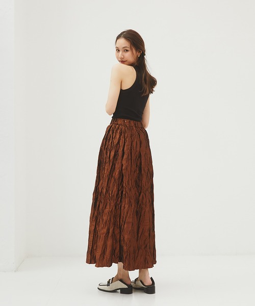 RANDEBOO（ランデブー）の「Cotton halter neck（タンクトップ・レディース・ホワイト/ブラック・FREE）」の5枚目の写真