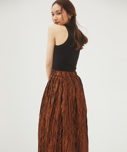 RANDEBOO（ランデブー）の「Cotton halter neck（タンクトップ・レディース・ホワイト/ブラック・FREE）」の14枚目の写真