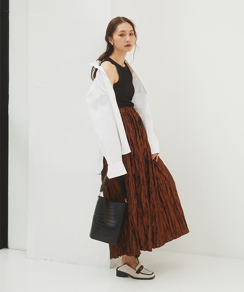 RANDEBOO（ランデブー）の「Cotton halter neck（タンクトップ・レディース・ホワイト/ブラック・FREE）」の8枚目の写真