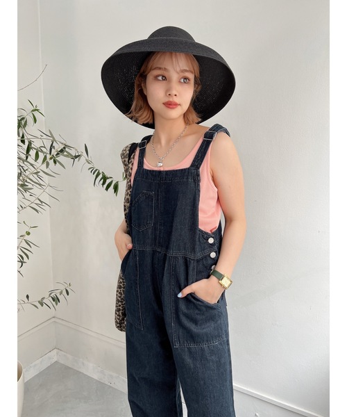 jumelle（ジュメロ）の「ランダムリブ前後２ｗａｙタンク（タンクトップ・レディース・グリーン/サーモンピンク・FREE）」の20枚目の写真