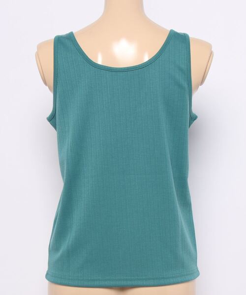 jumelle（ジュメロ）の「ランダムリブ前後２ｗａｙタンク（タンクトップ・レディース・グリーン/サーモンピンク・FREE）」の13枚目の写真