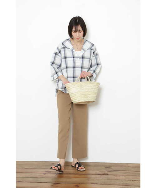 human woman（ヒューマンウーマン）の「マルシェカゴバッグ（かごバッグ・レディース・ベージュ・ﾌﾘ-）」の17枚目の写真