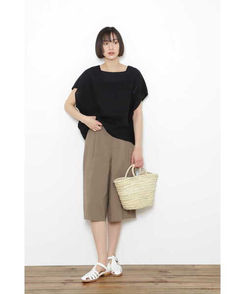 human woman（ヒューマンウーマン）の「マルシェカゴバッグ（かごバッグ・レディース・ベージュ・ﾌﾘ-）」の18枚目の写真