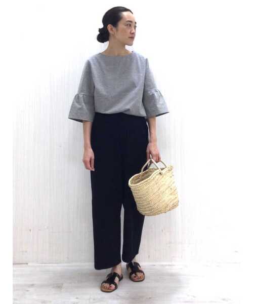 human woman（ヒューマンウーマン）の「マルシェカゴバッグ（かごバッグ・レディース・ベージュ・ﾌﾘ-）」の19枚目の写真