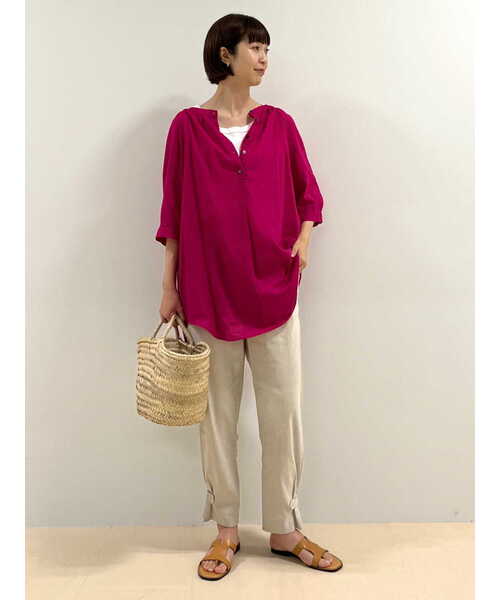 human woman（ヒューマンウーマン）の「マルシェカゴバッグ（かごバッグ・レディース・ベージュ・ﾌﾘ-）」の20枚目の写真