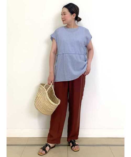 human woman（ヒューマンウーマン）の「マルシェカゴバッグ（かごバッグ・レディース・ベージュ・ﾌﾘ-）」の21枚目の写真