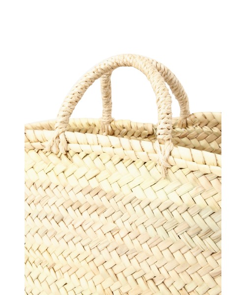 human woman（ヒューマンウーマン）の「マルシェカゴバッグ（かごバッグ・レディース・ベージュ・ﾌﾘ-）」の6枚目の写真