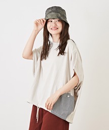 CUBE SUGAR（キューブシュガー）の「WEB限定ピグメント天竺ストライプシャツプルオーバー（Tシャツ/カットソー）」