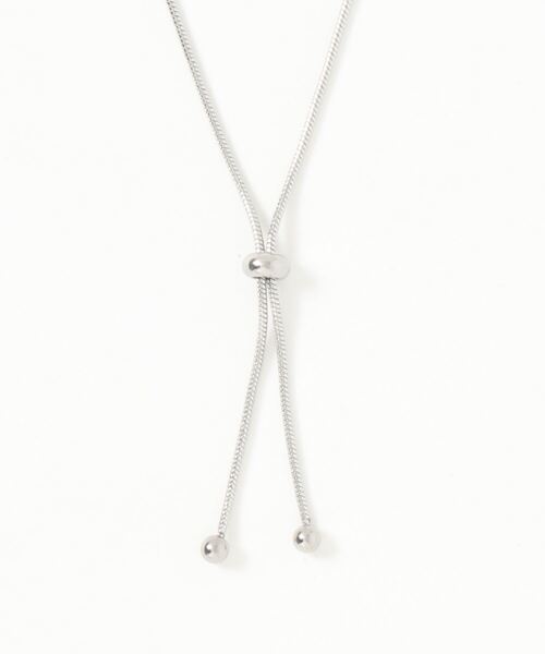 sowang（ソワン）の「【ステンレス】スライダーボウタイロングネックレス（ネックレス・レディース・シルバー/ゴールド/ピンク・FREE）」の10枚目の写真