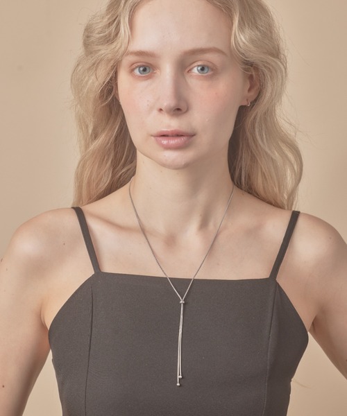 sowang（ソワン）の「【ステンレス】スライダーボウタイロングネックレス（ネックレス・レディース・シルバー/ゴールド/ピンク・FREE）」の20枚目の写真