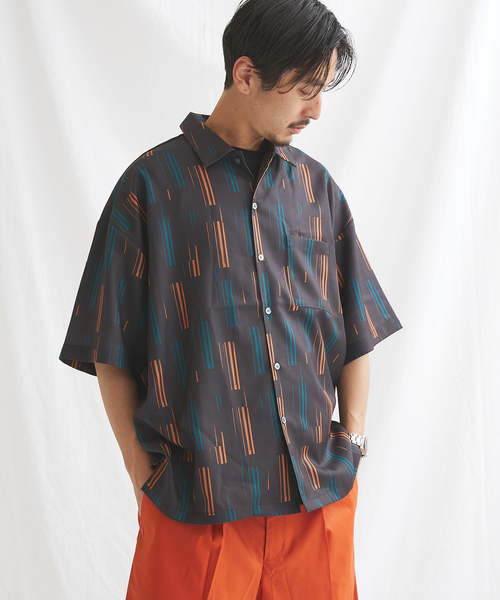 ジャーナルスタンダード　シャツ　ビックシルエット　ワイドシルエット FREAK'S STORE シャツ 限定展開 ワイドシルエット スピンドル