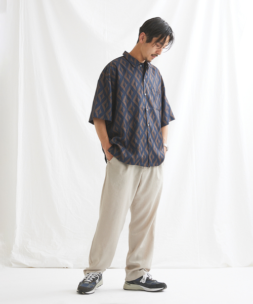 JOURNAL STANDARD(ジャーナルスタンダード)の「【GEOM PATTERN/ジオメパターン】ワイドシルエット 柄シャツ “総柄”(シャツ/ブラウス・メンズ・ブラック/ネイビー/ブラック系その他/グリーン/イエロー/ネイビー系・SMALL/MEDIUM/LARGE)」の20枚目の写真