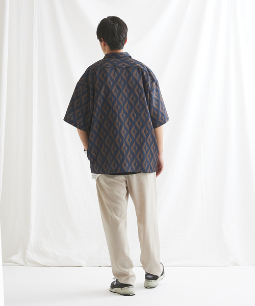 JOURNAL STANDARD(ジャーナルスタンダード)の「【GEOM PATTERN/ジオメパターン】ワイドシルエット 柄シャツ “総柄”(シャツ/ブラウス・メンズ・ブラック/ネイビー/ブラック系その他/グリーン/イエロー/ネイビー系・SMALL/MEDIUM/LARGE)」の21枚目の写真