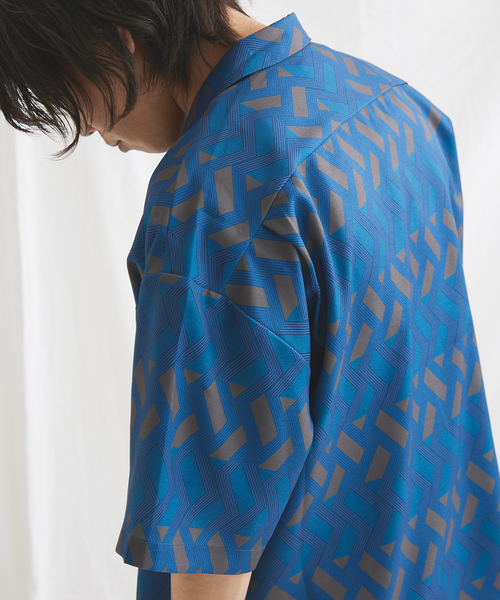 JOURNAL STANDARD ジオメパターン ワイドシルエット シャツ　総柄 JOURNAL STANDARD（ジャーナルスタンダード）の「【GEOM PATTERN