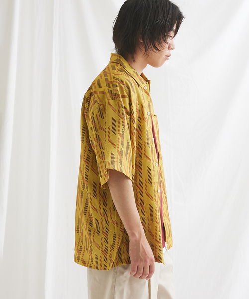 GEOM PATTERN/ジオメパターン】ワイドシルエット 柄シャツ “総柄