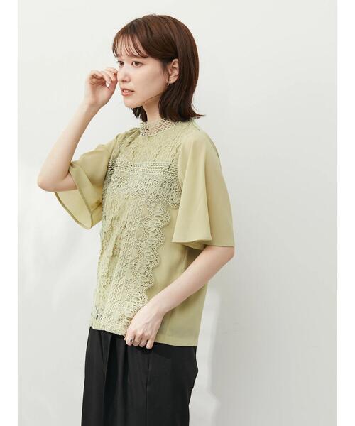 ELENCARE DUE(エレンカーレデュエ)の「・ELENCARE DUE イロイロレース5分袖ブラウス(シャツ/ブラウス・レディース・ブラック/オフホワイト/イエロー/ライトカーキ・FREE)」の10枚目の写真