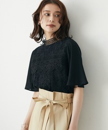 ELENCARE DUE | ・ELENCARE DUE イロイロレース5分袖ブラウス(シャツ/ブラウス)
