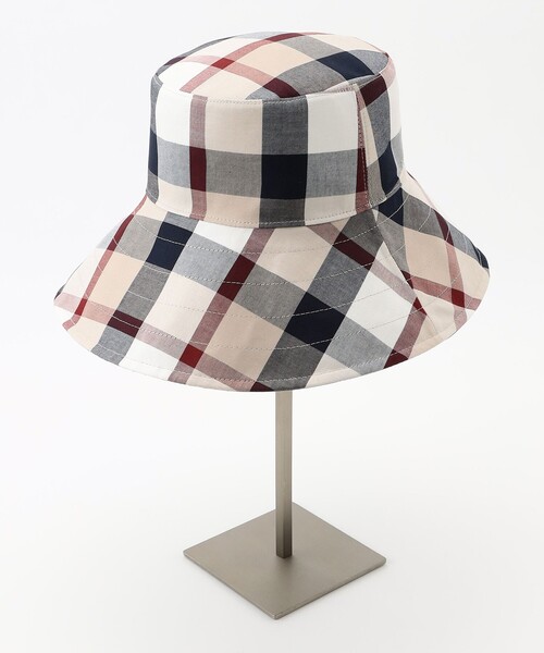 ブルーレーベルクレストブリッジ リバーシブル つば広バケットハット