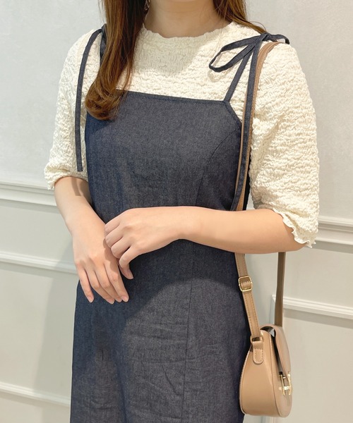 apres jour(アプレジュール)の「ぽこぽこトップス【ZOZOTOWN限定アイテム】(Tシャツ/カットソー・レディース・オレンジ/アイボリー/グリーン・X-LARGE/フリー)」の2枚目の写真