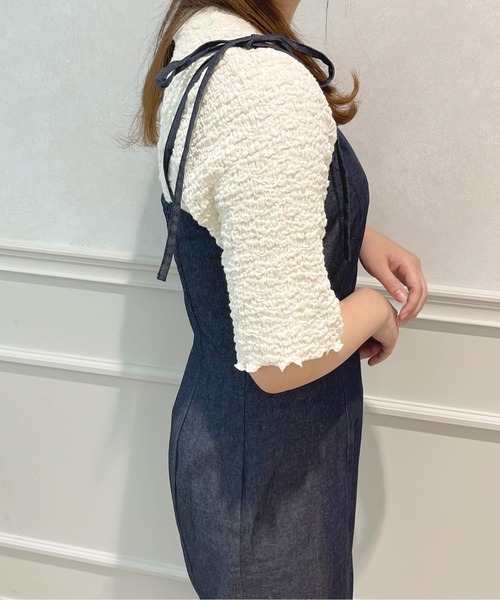 apres jour(アプレジュール)の「ぽこぽこトップス【ZOZOTOWN限定アイテム】(Tシャツ/カットソー・レディース・オレンジ/アイボリー/グリーン・X-LARGE/フリー)」の9枚目の写真