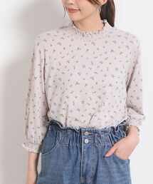 rps | シャーリング衿7分袖カットプルオーバー(Tシャツ/カットソー)