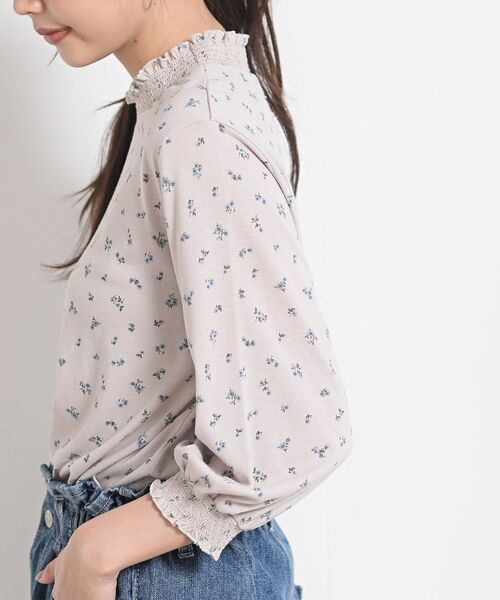 rps(アールピーエス)の「シャーリング衿7分袖カットプルオーバー(Tシャツ/カットソー・レディース・ベージュ/オフホワイト/オートミール/ホワイト系その他2・M)」の17枚目の写真