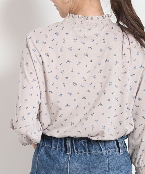 rps(アールピーエス)の「シャーリング衿7分袖カットプルオーバー(Tシャツ/カットソー・レディース・ベージュ/オフホワイト/オートミール/ホワイト系その他2・M)」の13枚目の写真
