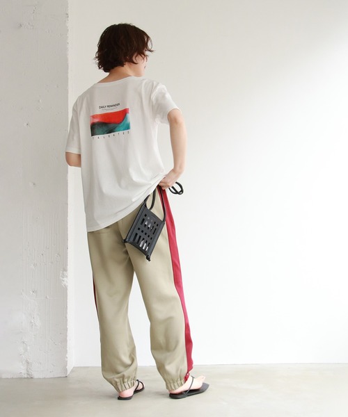 notch.（ノッチ）の「サイドラインジャージパンツ/トラックパンツ/ジョガーパンツ（スウェットパンツ・レディース・ブラック/ベージュ/ネイビー/その他2・M）」の14枚目の写真