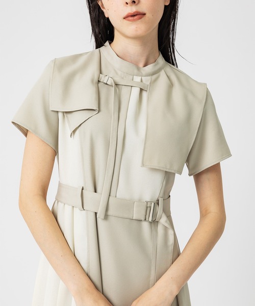 UNITED TOKYO(ユナイテッドトウキョウ)の「アンバランスカラーワンピース(ワンピース・レディース・インディゴブルー/ベージュ/ブラック・1/0)」の17枚目の写真