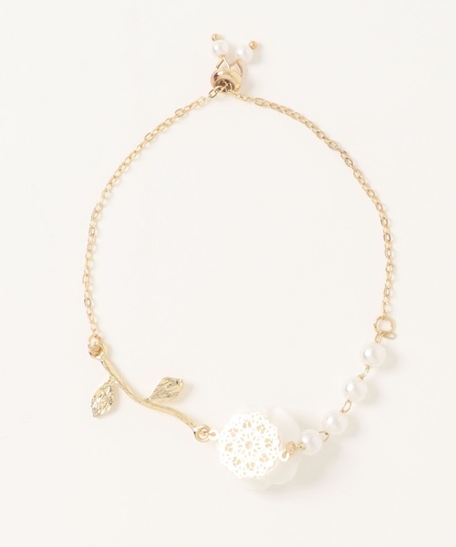 apres jour（アプレジュール）の「【apres jour×ARIAZ】ローズブレスレット（ブレスレット・レディース・ホワイト/レッド・FREE）」の7枚目の写真