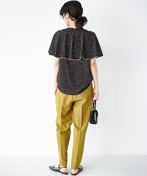 haco!（ハコ）の「お手入れも着心地も楽ちんが1番！部屋着感覚で着られてきれい見せが叶う　お仕事にも便利な撥水加工のストレートパンツ（その他パンツ・レディース・マスタード/ダークネイビー・SMALL/MEDIUM/LARGE/X-LARGE）」の12枚目の写真