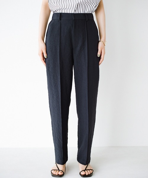 haco!（ハコ）の「お手入れも着心地も楽ちんが1番！部屋着感覚で着られてきれい見せが叶う　お仕事にも便利な撥水加工のストレートパンツ（その他パンツ・レディース・マスタード/ダークネイビー・SMALL/MEDIUM/LARGE/X-LARGE）」の17枚目の写真