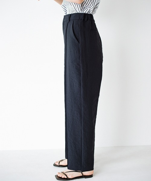 haco!（ハコ）の「お手入れも着心地も楽ちんが1番！部屋着感覚で着られてきれい見せが叶う　お仕事にも便利な撥水加工のストレートパンツ（その他パンツ・レディース・マスタード/ダークネイビー・SMALL/MEDIUM/LARGE/X-LARGE）」の18枚目の写真