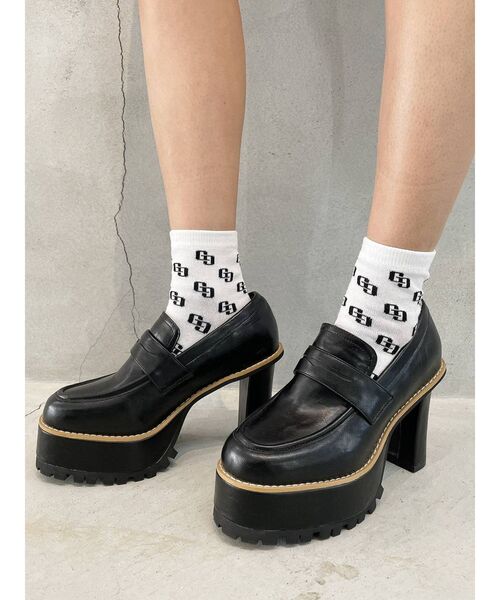 GYDA（ジェイダ）の「タンクソールローファー（ローファー・レディース・ブラック・SMALL/MEDIUM/LARGE）」の5枚目の写真