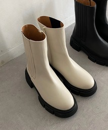 DouDou | タンクソールサイドゴアショートブーツ(ブーツ)