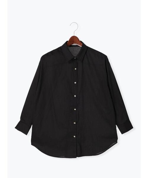 Te chichi（テチチ）の「コットンオーバーシャツ（シャツ/ブラウス・レディース・ブラック/ブルー/ベージュ/ピンク・ﾌﾘ-）」の16枚目の写真