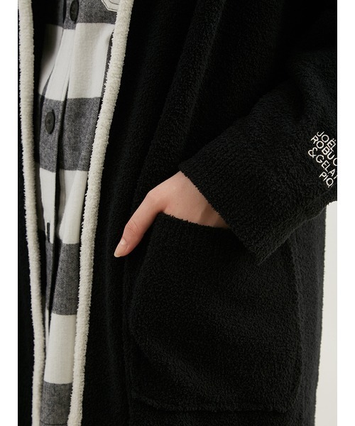 gelato pique（ジェラートピケ）の「【JoelRobuchon】【UNISEX】エアリーモコガウン（ニット/セーター・レディース・ブラック・S-M/M-L）」の10枚目の写真