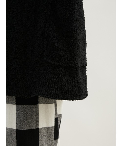 gelato pique（ジェラートピケ）の「【JoelRobuchon】【UNISEX】エアリーモコガウン（ニット/セーター・レディース・ブラック・S-M/M-L）」の12枚目の写真