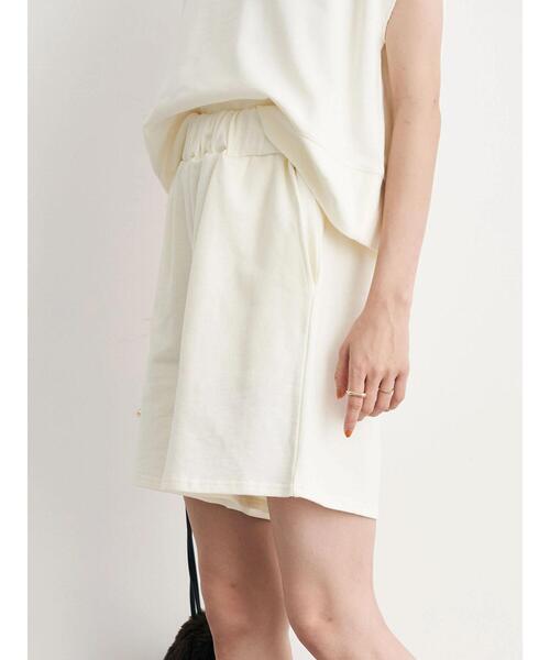 earth music&ecology（アースミュージックアンドエコロジー）の「ミニウラケショートパンツ（その他パンツ・レディース・アイボリー/ブラック・FREE）」の19枚目の写真